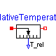 ModelicaAdditions.HeatFlow1D.Sensors.RelativeTemperature