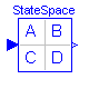 Modelica.Blocks.Continuous.StateSpace