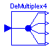 ModelicaAdditions.Blocks.Multiplexer.DeMultiplex4