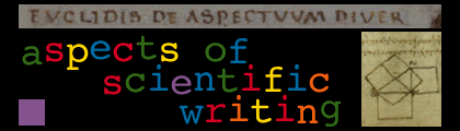 ASPECTS OF SCIENTIFIC WRITING