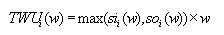 TAM width utilization equation