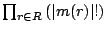 product over the TAMs of the faculty of the number of modules in each TAM