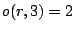 o(r,3)=2