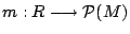 m is a function from the set of TAMs to a permutation of the set of modules