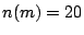 n(m)=20