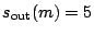 sout(m)=5
