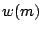 w(m)