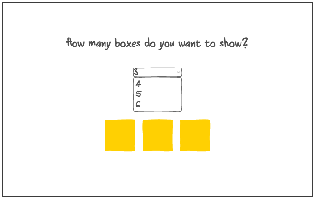 Three boxes