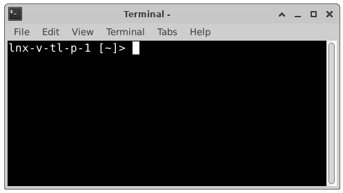 Ett nytt terminal-fnster