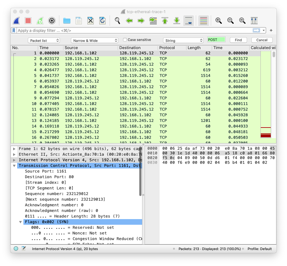 wireshark packet capture lab