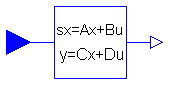 Modelica.Blocks.Continuous.StateSpace