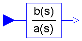 Modelica.Blocks.Continuous.TransferFunction