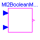 Modelica.Blocks.Interfaces.MI2BooleanMOs