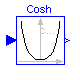 Modelica.Blocks.Math.Cosh