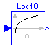 Modelica.Blocks.Math.Log10