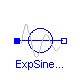 Modelica.Electrical.Analog.Sources.ExpSineVoltage