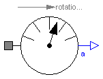 Modelica.Mechanics.Rotational.Sensors.AccSensor