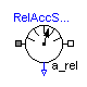 Modelica.Mechanics.Rotational.Sensors.RelAccSensor