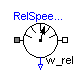 Modelica.Mechanics.Rotational.Sensors.RelSpeedSensor