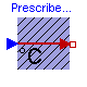 Modelica.Thermal.HeatTransfer.Celsius.PrescribedTemperature