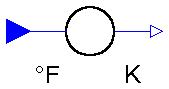 Modelica.Thermal.HeatTransfer.Fahrenheit.ToKelvin