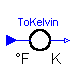 Modelica.Thermal.HeatTransfer.Fahrenheit.ToKelvin