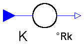 Modelica.Thermal.HeatTransfer.Rankine.FromKelvin