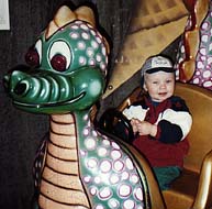 Tedde riding a dragon