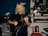 Robert Eklund With Electric Guitar in the In The Labyrinth Studio 2011